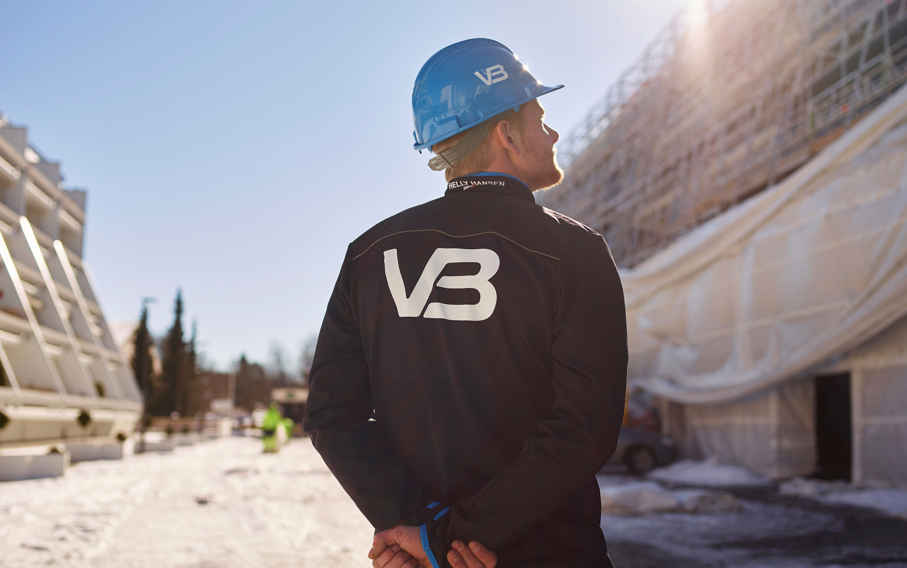 VB-rørlegger på byggeplass